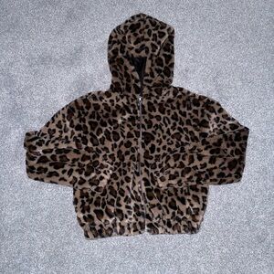 New Look Leopard Faux Fur Jacket – NWT